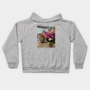 Cats and Flowers Kids Hoodie